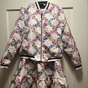 Lucca Couture co-ord skirt & bomber jacket set